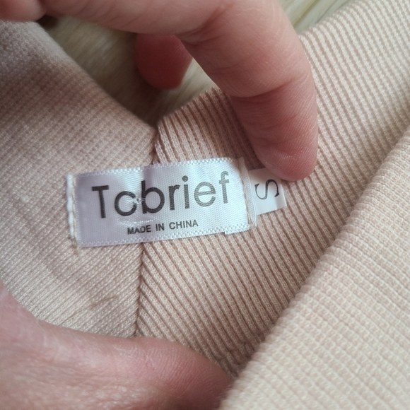 Women's Small Shell Pink V-Neck Waffle Knit Long Sleeve Blouse EUC - Picture 5 of 12